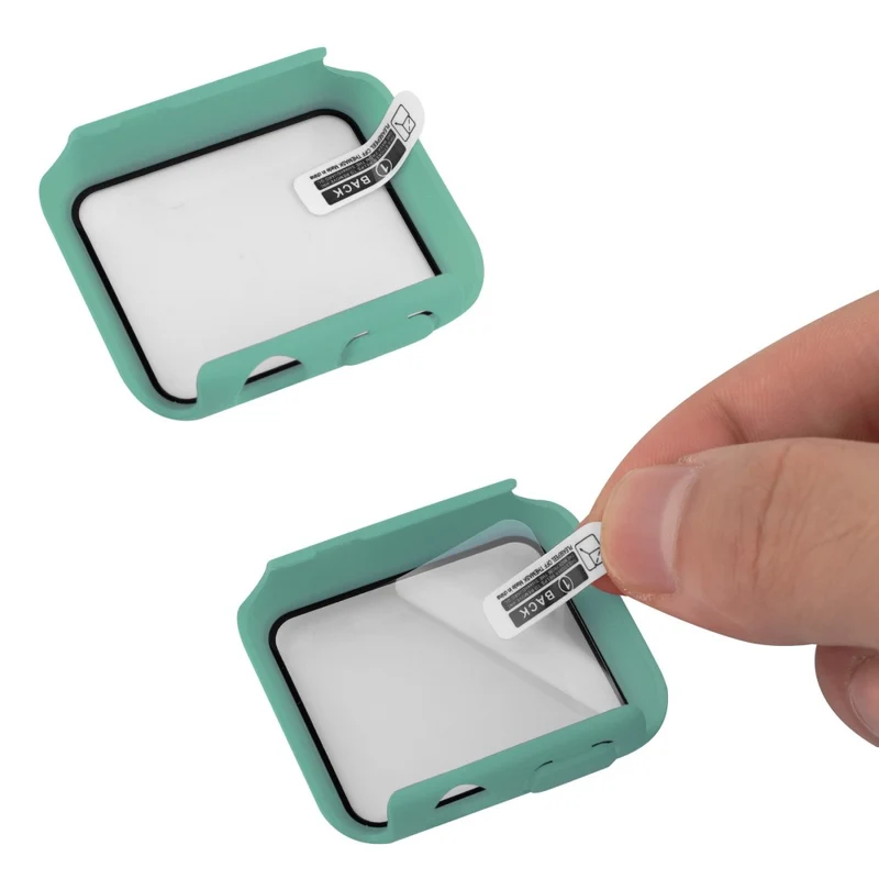 Universell Apple Plastik armband mit Hülle und Gehärtetes Glas