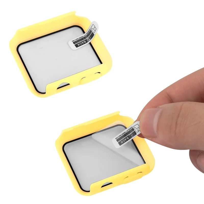 Universell Apple Plastik armband mit Hülle und Gehärtetes Glas