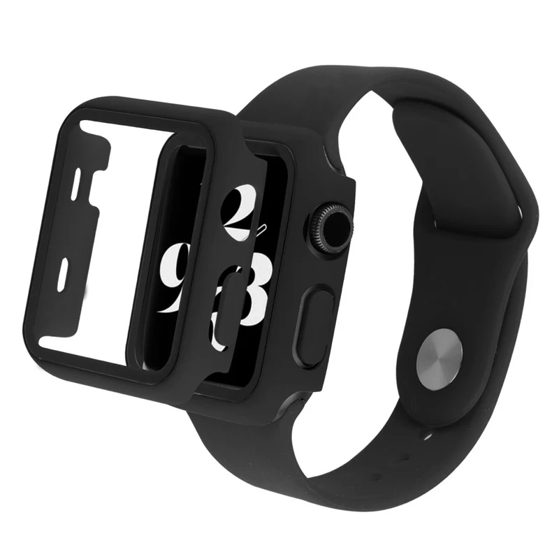 Apple Watch Ultra Plastik armband mit Hülle und Gehärtetes Glas