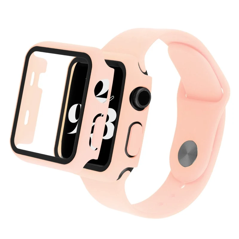 Apple Watch Ultra Plastik armband mit Hülle und Gehärtetes Glas
