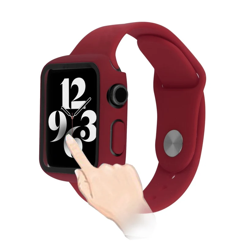 Apple Watch Ultra Plastik armband mit Hülle und Gehärtetes Glas