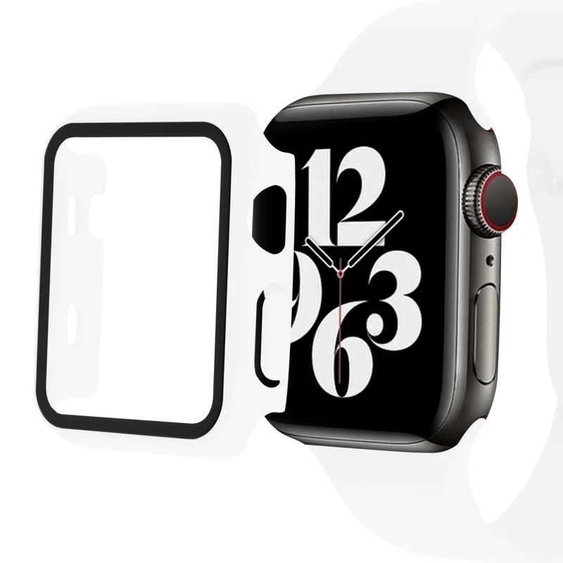 Apple Watch Ultra Plastik armband mit Hülle und Gehärtetes Glas