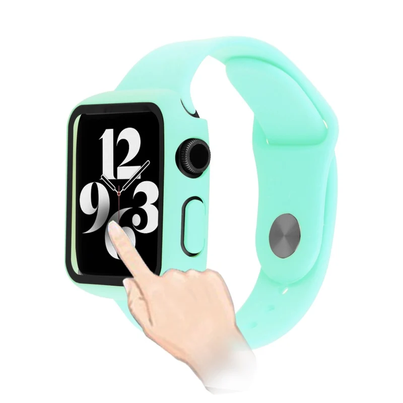 Apple Watch Ultra Plastik armband mit Hülle und Gehärtetes Glas