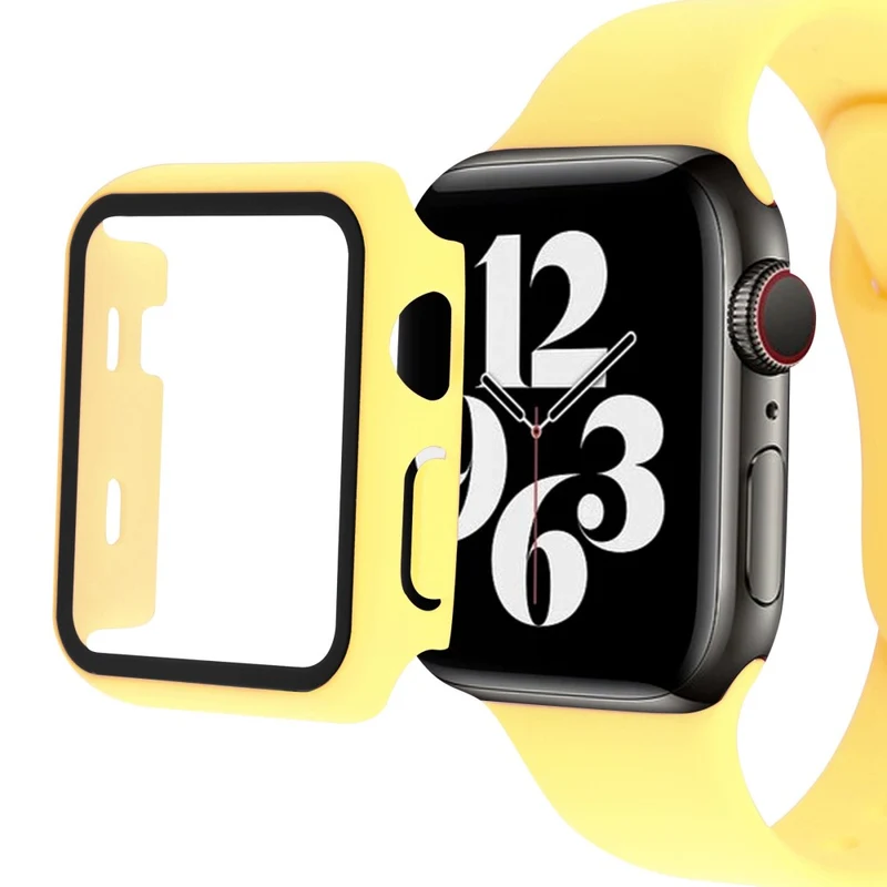 Apple Watch Ultra Plastik armband mit Hülle und Gehärtetes Glas
