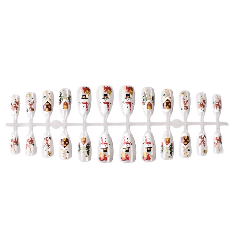 Weihnachts-Themen Press-On Nagelkunst Set