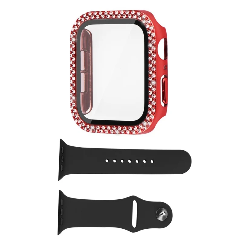 Universell Apple Plastik Hülle mit armband und Gehärtetes Glas