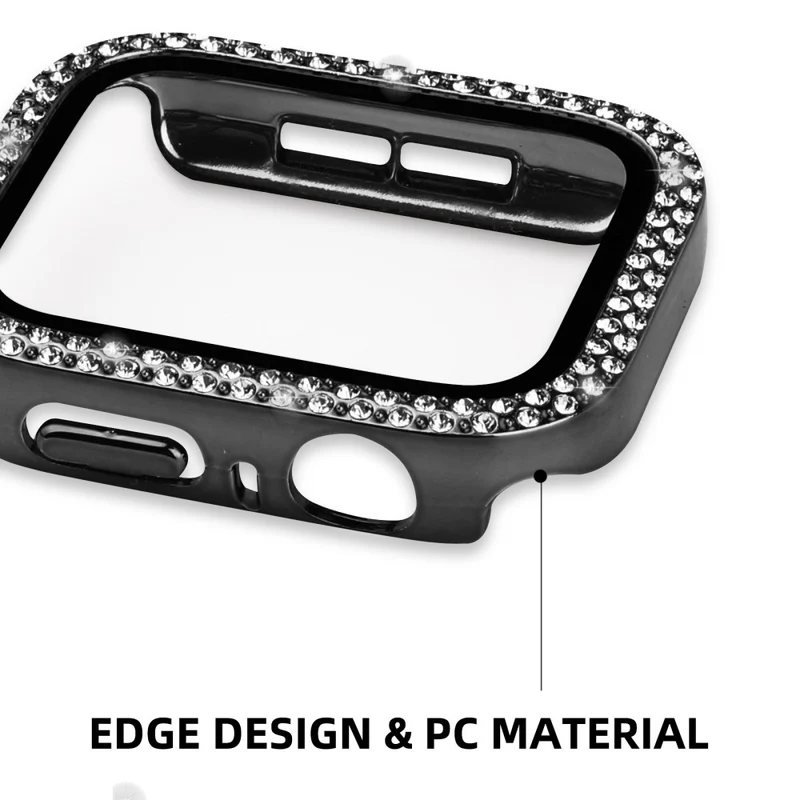 Apple Watch Series 8 (41mm) / Apple Watch Series 7 41mm Plastik Hülle mit armband und Gehärtetes Glas