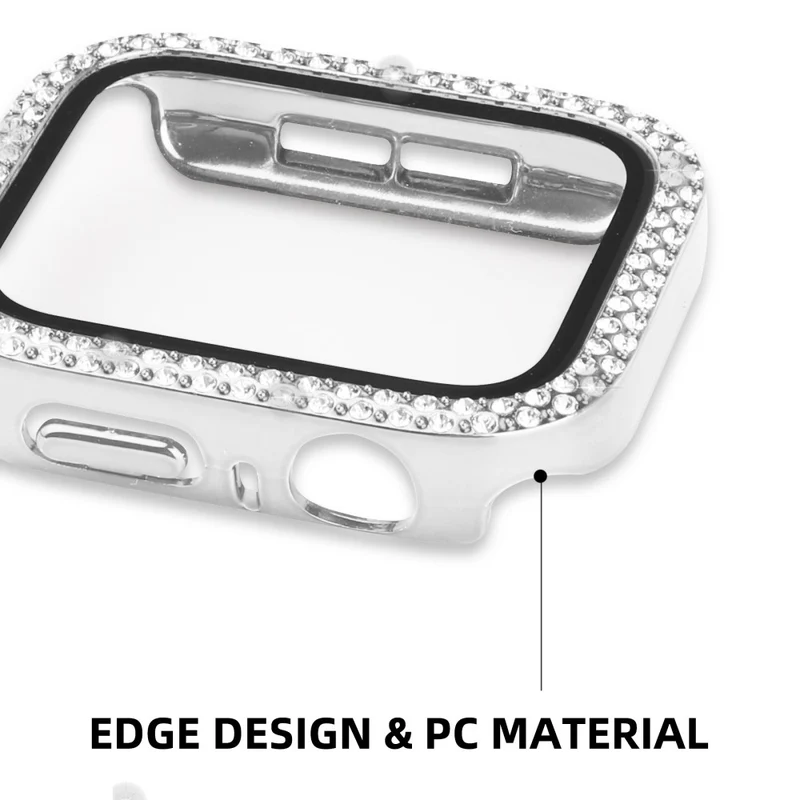 Apple Watch Series 8 (41mm) / Apple Watch Series 7 41mm Plastik Hülle mit armband und Gehärtetes Glas
