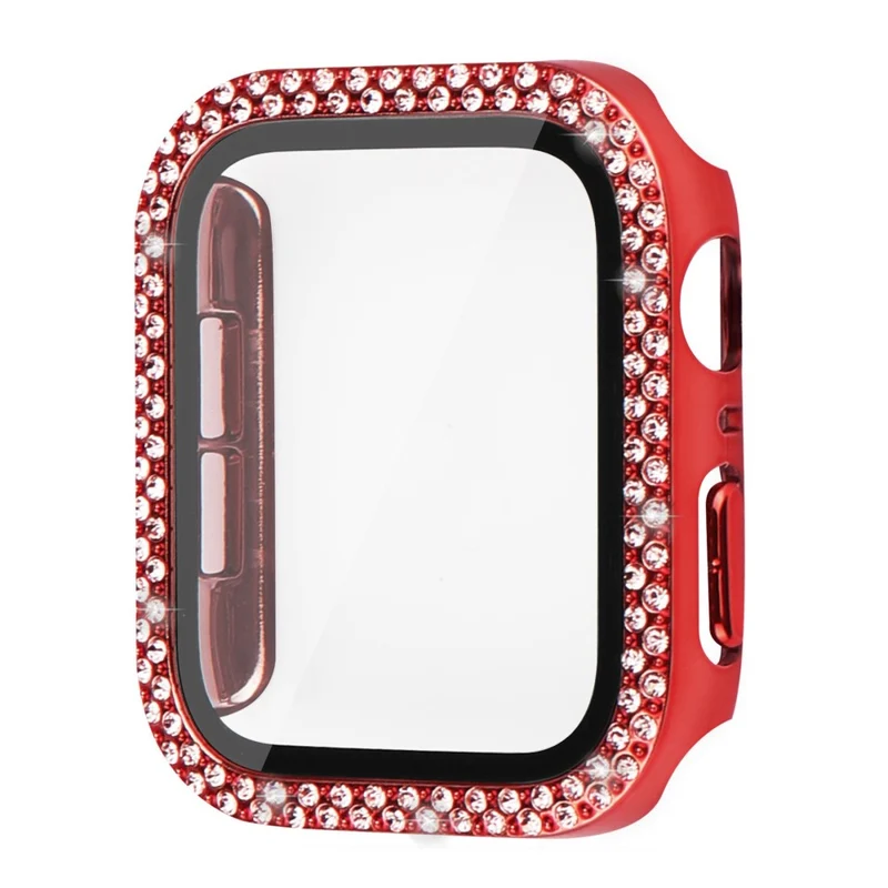Apple Watch Series 8 (41mm) / Apple Watch Series 7 41mm Plastik Hülle mit armband und Gehärtetes Glas