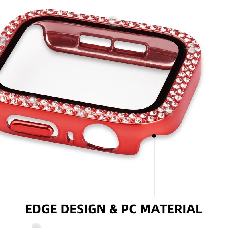 Apple Watch Series 8 (41mm) / Apple Watch Series 7 41mm Plastik Hülle mit armband und Gehärtetes Glas