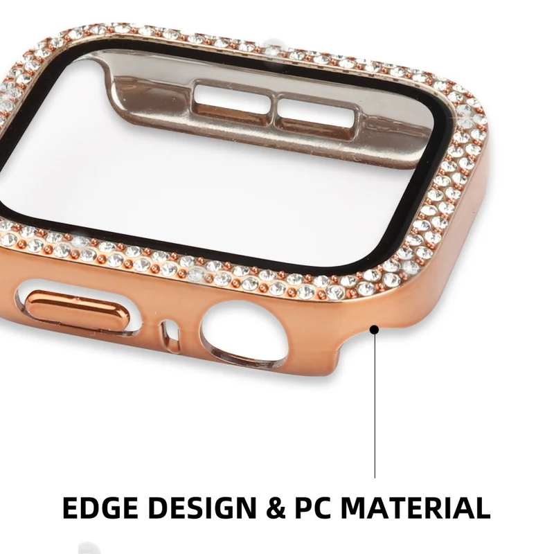 Apple Watch Series 8 (41mm) / Apple Watch Series 7 41mm Plastik Hülle mit armband und Gehärtetes Glas