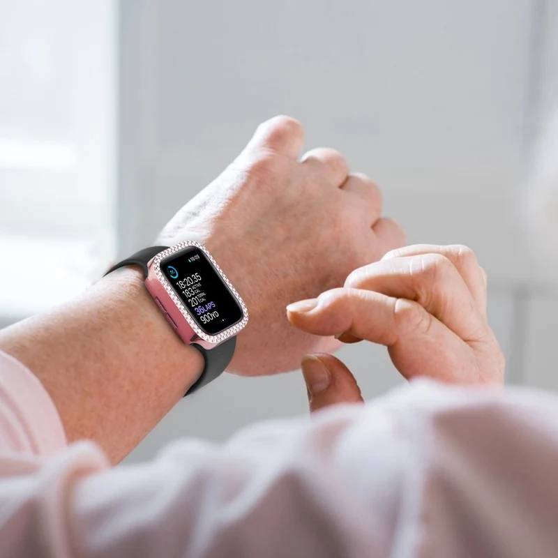 Apple Watch Series 8 (45mm) / Apple Watch Series 7 45mm Plastik Hülle mit armband und Gehärtetes Glas