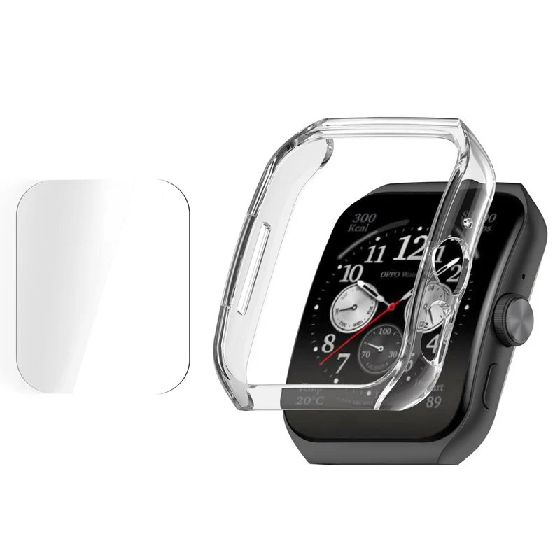 Oppo Watch 3 Pro Plastik Hülle mit Displayschutz