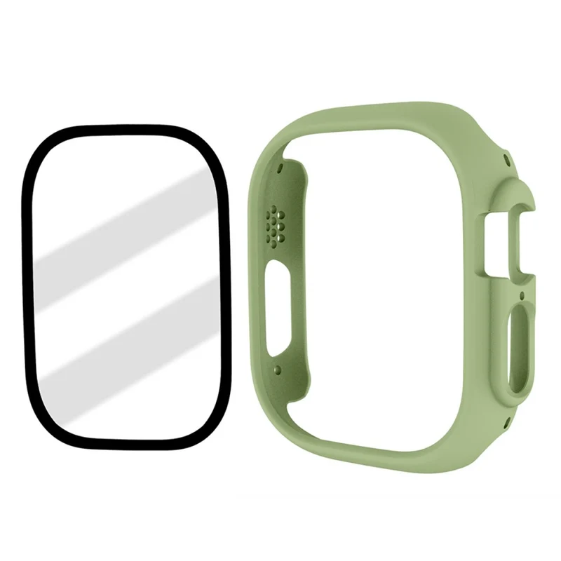 Apple Watch Ultra Plastik Hülle mit Displayschutz und Gehärtetes Glas