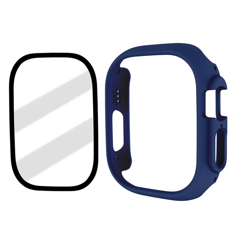Apple Watch Ultra Plastik Hülle mit Displayschutz und Gehärtetes Glas