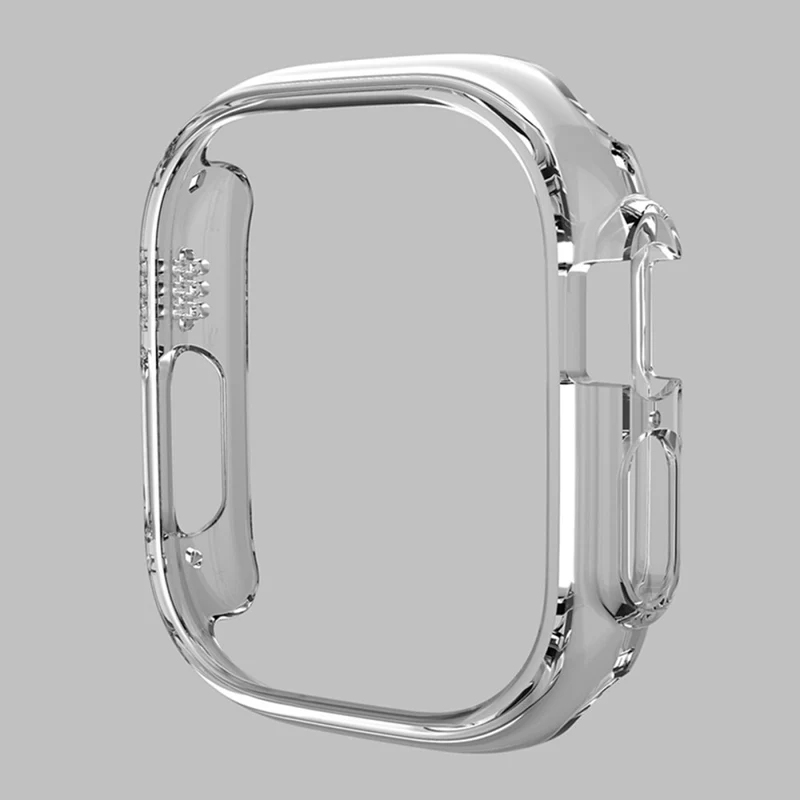 Apple Watch Ultra Plastik Hülle mit Displayschutz und Gehärtetes Glas
