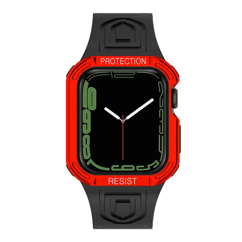Apple Watch Series 7 41mm Silikon / TPU armband mit Hülle