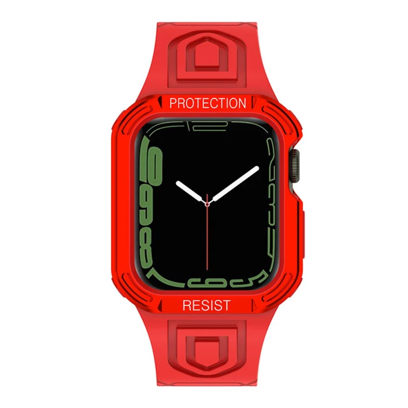 Apple Watch Series 7 41mm Silikon / TPU armband mit Hülle