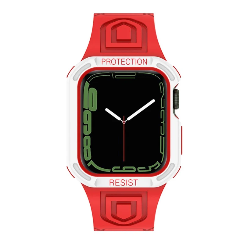 Apple Watch Series 7 41mm Silikon / TPU armband mit Hülle