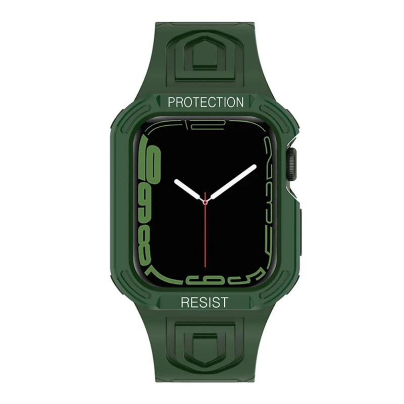 Apple Watch Series 7 41mm Silikon / TPU armband mit Hülle