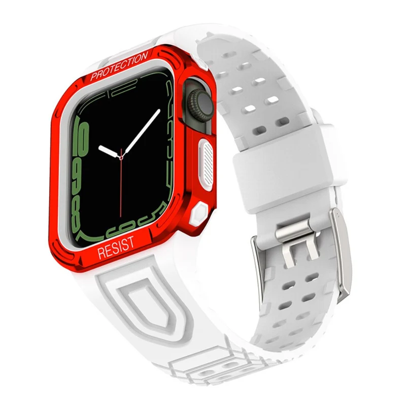 Apple Watch Series 7 41mm Silikon / TPU armband mit Hülle