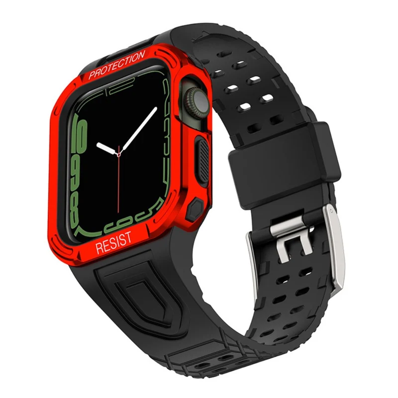 Apple Watch Series 7 41mm Silikon / TPU armband mit Hülle