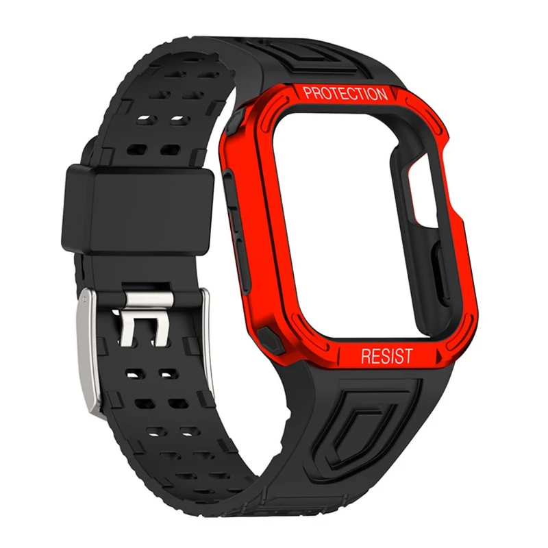Apple Watch Series 7 41mm Silikon / TPU armband mit Hülle