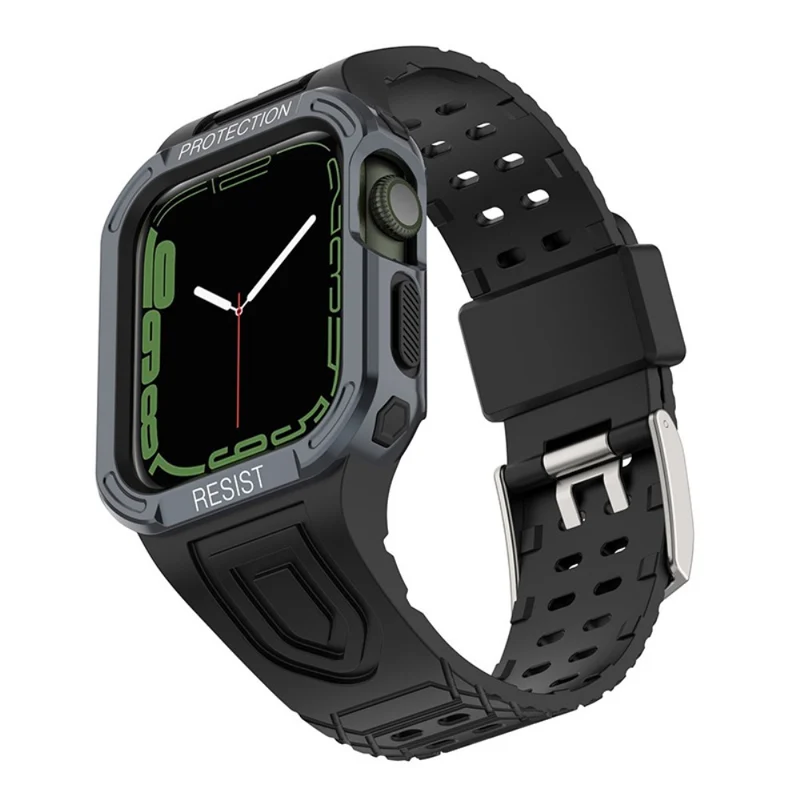 Apple Watch Series 7 41mm Silikon / TPU armband mit Hülle