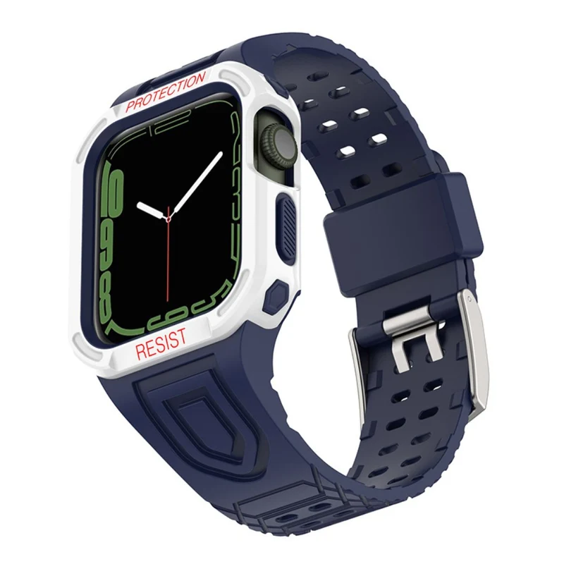 Apple Watch Series 7 41mm Silikon / TPU armband mit Hülle