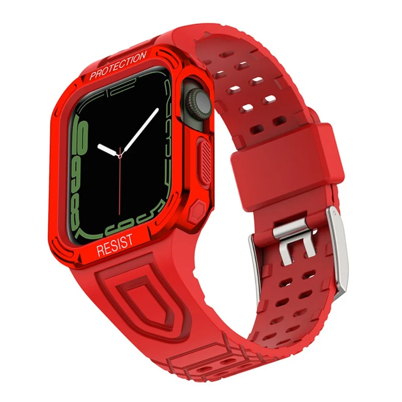 Apple Watch Series 7 41mm Silikon / TPU armband mit Hülle