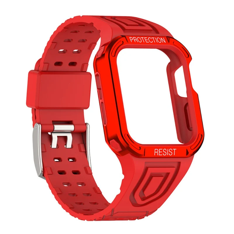 Apple Watch Series 7 41mm Silikon / TPU armband mit Hülle