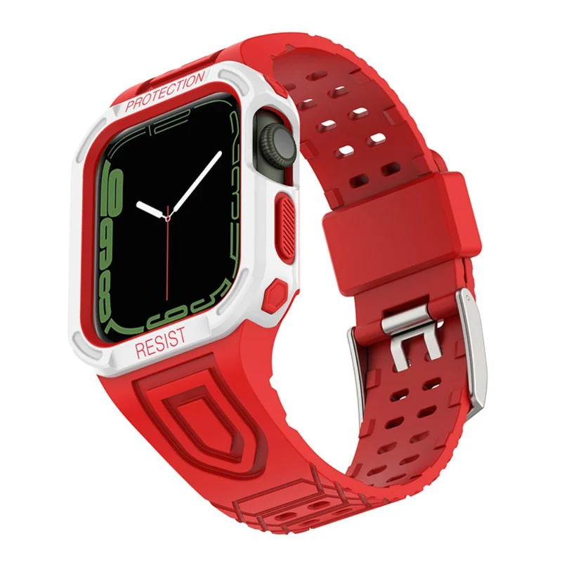 Apple Watch Series 7 41mm Silikon / TPU armband mit Hülle