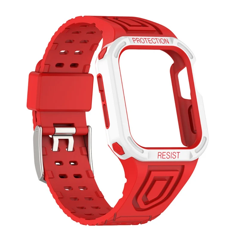 Apple Watch Series 7 41mm Silikon / TPU armband mit Hülle