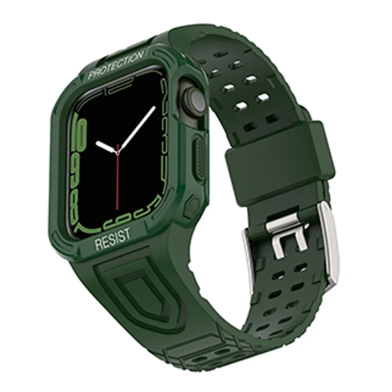 Apple Watch Series 7 41mm Silikon / TPU armband mit Hülle