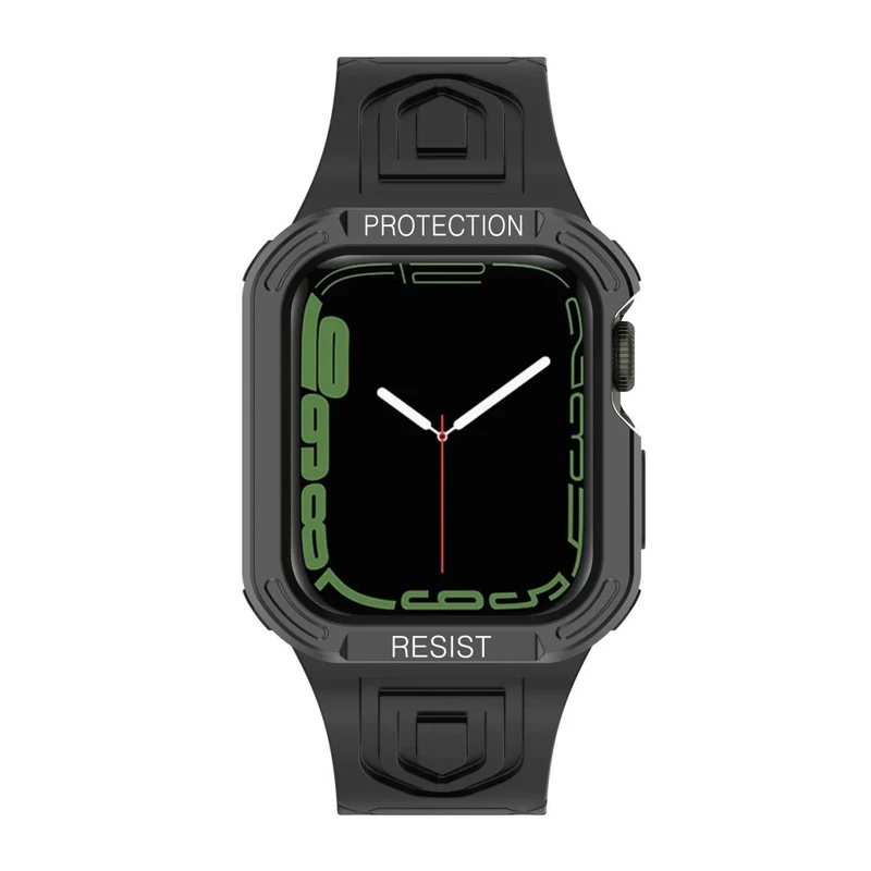 Apple Watch Series 7 41mm Plastik armband mit Lederhülle