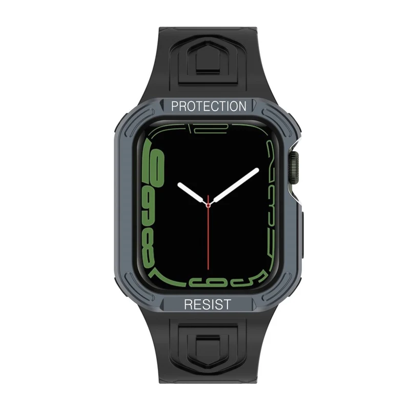 Apple Watch Series 7 41mm Plastik armband mit Lederhülle
