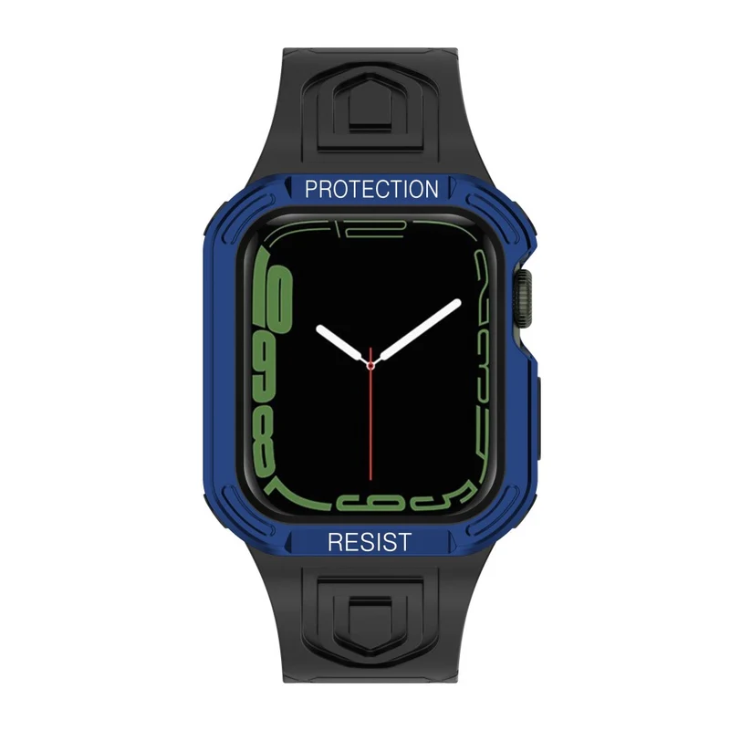 Apple Watch Series 7 41mm Plastik armband mit Lederhülle