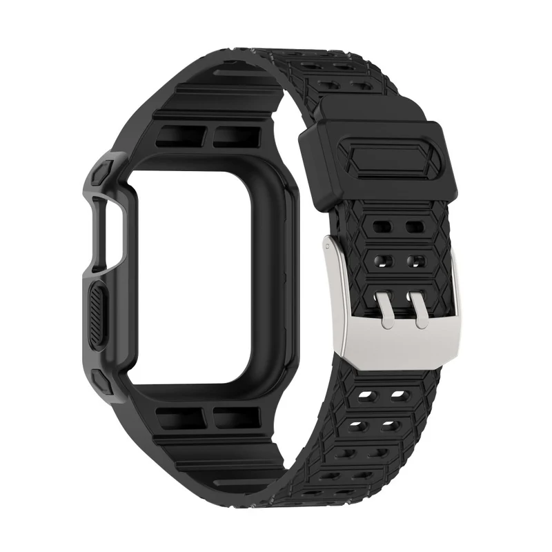 Apple Watch Series 7 41mm Plastik armband mit Lederhülle