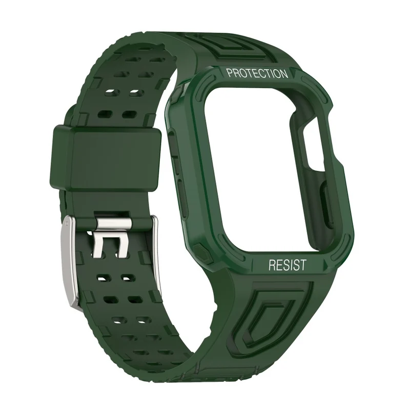 Apple Watch Series 7 41mm Plastik armband mit Lederhülle
