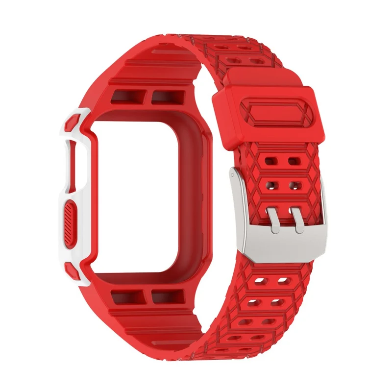 Apple Watch Series 7 41mm Plastik armband mit Lederhülle