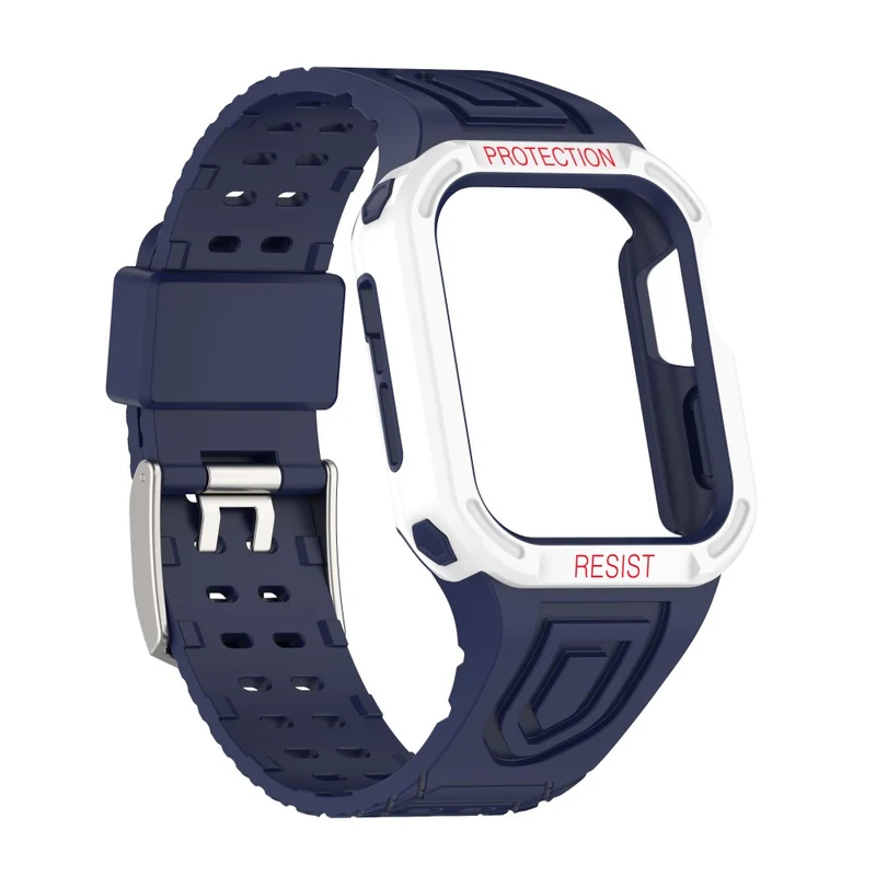 Apple Watch Series 7 41mm Plastik armband mit Lederhülle
