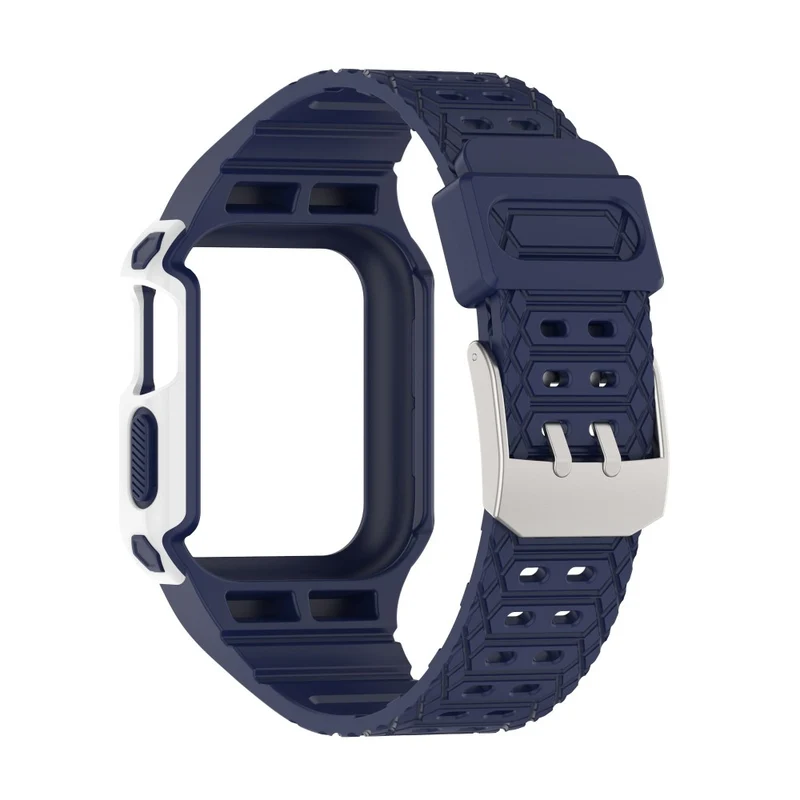 Apple Watch Series 7 41mm Plastik armband mit Lederhülle