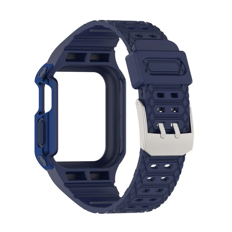 Apple Watch Series 7 41mm Plastik armband mit Lederhülle