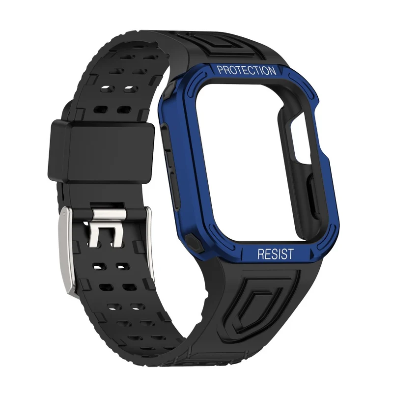 Apple Watch Series 7 41mm Plastik armband mit Lederhülle