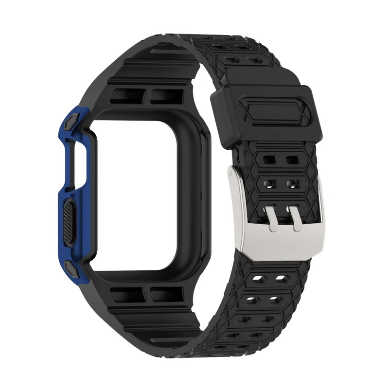 Apple Watch Series 7 41mm Plastik armband mit Lederhülle