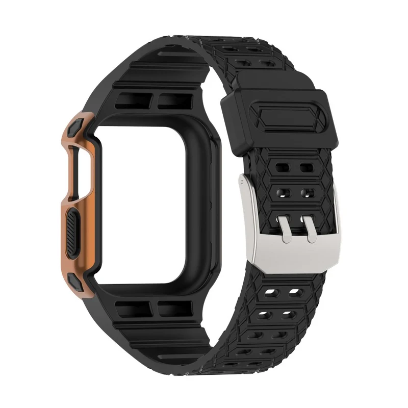 Apple Watch Series 7 41mm Plastik armband mit Lederhülle