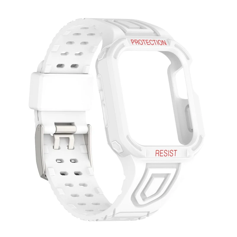 Apple Watch Series 7 41mm Plastik armband mit Lederhülle