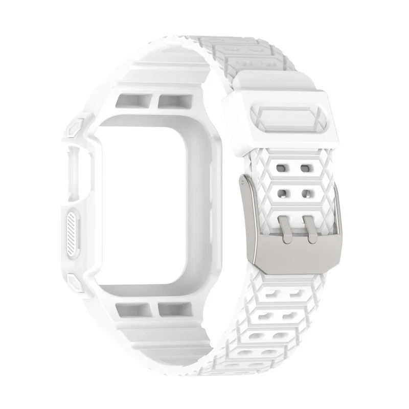 Apple Watch Series 7 41mm Plastik armband mit Lederhülle