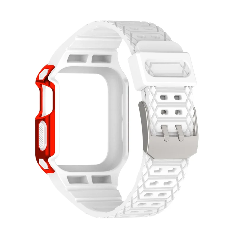 Apple Watch Series 7 41mm Plastik armband mit Lederhülle