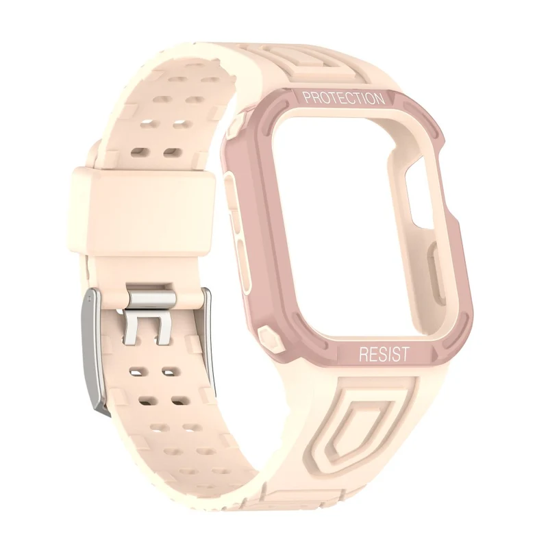 Apple Watch Series 7 45mm Plastik armband mit Lederhülle